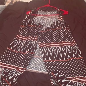 Sleeveless knit cardigan